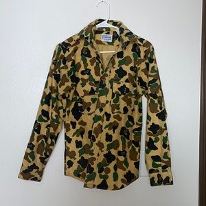 Vintage camo button up jacket